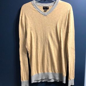 Banana Republic mens grey, yellow sweater. Size M
